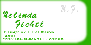 melinda fichtl business card
